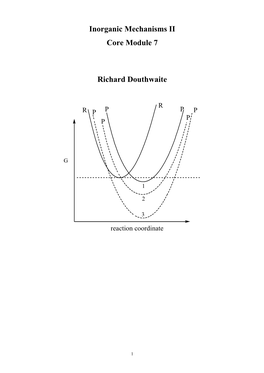 Inorganic Mechanisms II Core Module 7 Richard Douthwaite