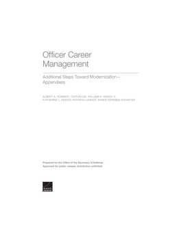 Officer Career Management