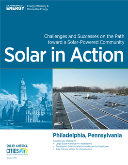 Philadelphia, Pennsylvania: Solar in Action (Brochure)