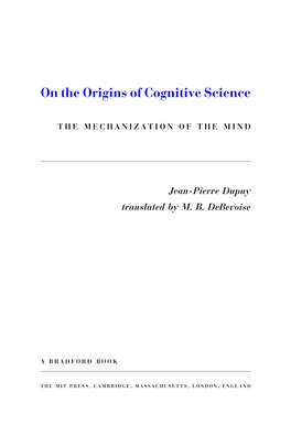 The Mechanization of the Mind