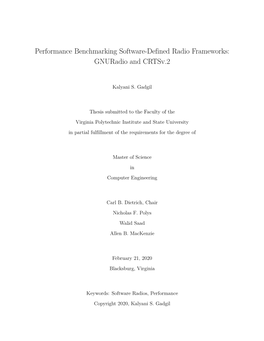 Performance Benchmarking Software-Defined Radio Frameworks: Gnuradio and Crtsv.2