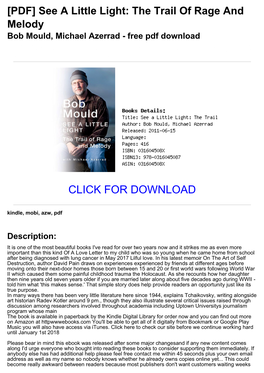 The Trail of Rage and Melody Bob Mould, Michael Azerrad - Free Pdf Download