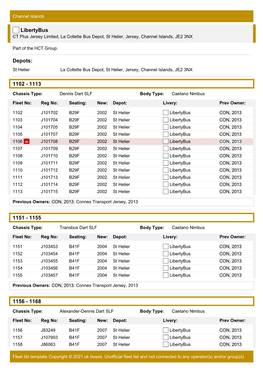 Libertybus CT Plus Jersey Limited, La Collette Bus Depot, St Helier, Jersey, Channel Islands, JE2 3NX