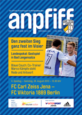 FC Carl Zeiss Jena – FC Viktoria 1889 Berlin