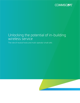 White Paper: Multi-Operator Small Cells for Neutral Hosts