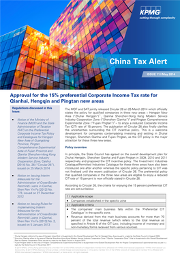 China Tax Alert