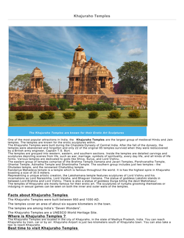 Khajuraho Temples