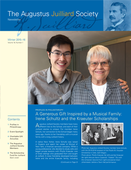 The Augustus Juilliard Society Newsletter