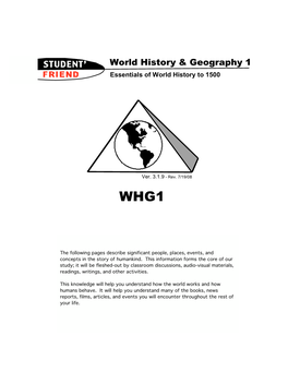 World History & Geography 1