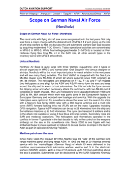 Scope on German Naval Air Force