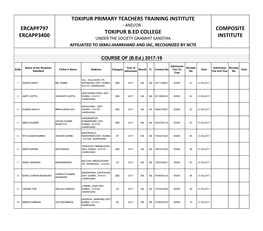 B.Ed.) 2017-19