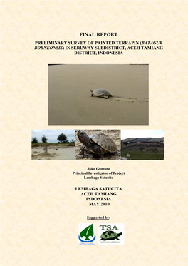 Final Report of Preliminary Study of Painted Terrapin In