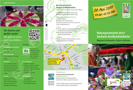 Naturparkmarkt 2017 Seckach-Großeicholzheim