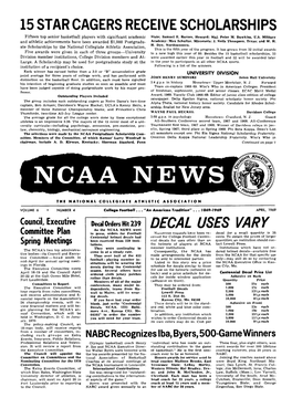 The NCAA News