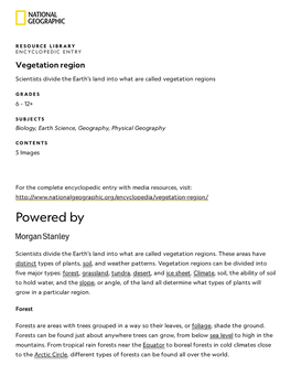 Vegetation Region