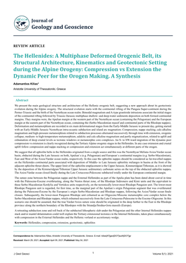 The Hellenides: a Multiphase Deformed Orogenic Belt, Its