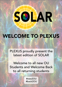 PLEXUS Proudly Present the Latest Edition of SOLAR Welcome to All