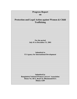 Progress Report on Protection and Legal Action Against