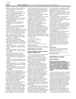 Federal Register/Vol. 77, No. 101/Thursday, May 24, 2012/Notices