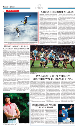 Waratahs Win Sydney Showdown to Reach Final