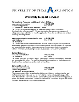 University Support Services