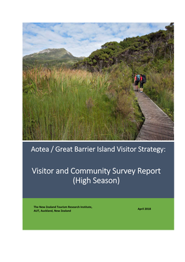 Visitor and Community Survey Report (High Season)