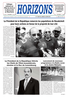 Colloque National Sur L'état De Droit Et La Démocratie En Mauritanie