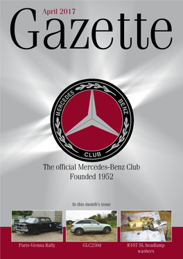 The Official Mercedes-Benz Club Founded 1952