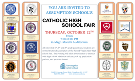 Catholic High School Fair