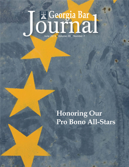 Honoring Our Pro Bono All-Stars STATE BAR