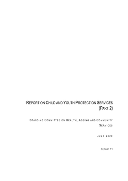Report on Inquiry Into CYPS (Part 2)