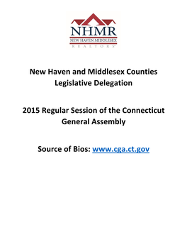 New Haven and Middlesex Counties Legislative Delegation 2015