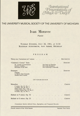 Ivan Moravec Pianist