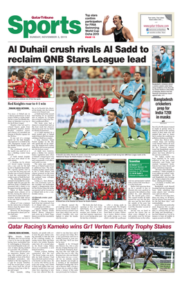 Al Duhail Crush Rivals Al Sadd to Reclaim QNB Stars League Lead