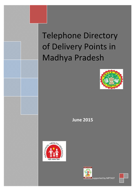 Telephone Directory of Delivery Points in Madhya Pradesh