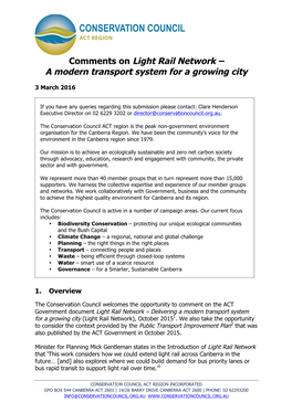 Comments on Light Rail Network – a Modern Transport System for a Growing City