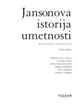 Jansonova Istorija Umetnosti ZAPADNA TRADICIJA