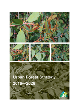 Urban Forest Strategy 2016 – 2026