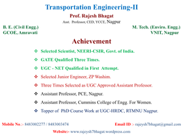 Unit-Iv Railway Engineering