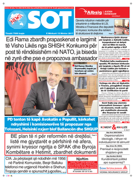 Edi Rama Zbardh Prapaskenat E Largimit Të Visho Likës Nga SHISH