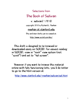 The Book of Sullivan V