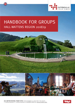 Handbook for Groups Hall-Wattens Region 2018/19
