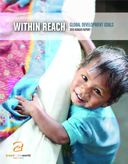 Within Reach: Global Development Goals | the 2013 Hunger Report