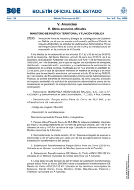 Anuncio 27213 Del BOE Núm. 128 De 2021