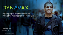 Developing and Commercializing Innovative Vaccines for Infectious Diseases