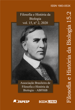 Filosofia E História Da Biologia, V. 15, N. 2, Jul-Dez, 2020