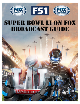 Super Bowl LI on FOX Broadcast Guide
