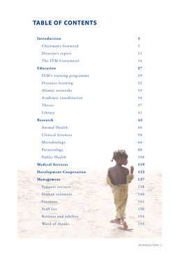 Table of Contents