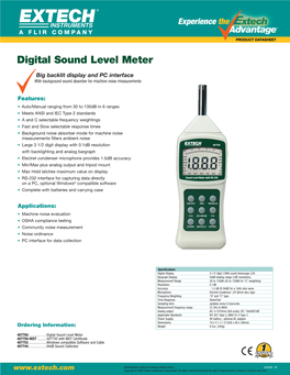 Digital Sound Level Meter