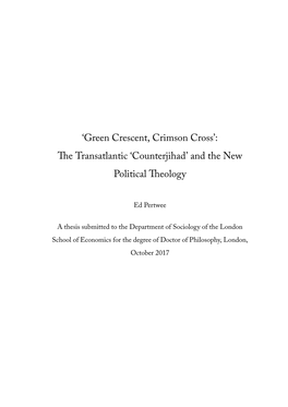 The Transatlantic 'Counterjihad' and the New Political Theology